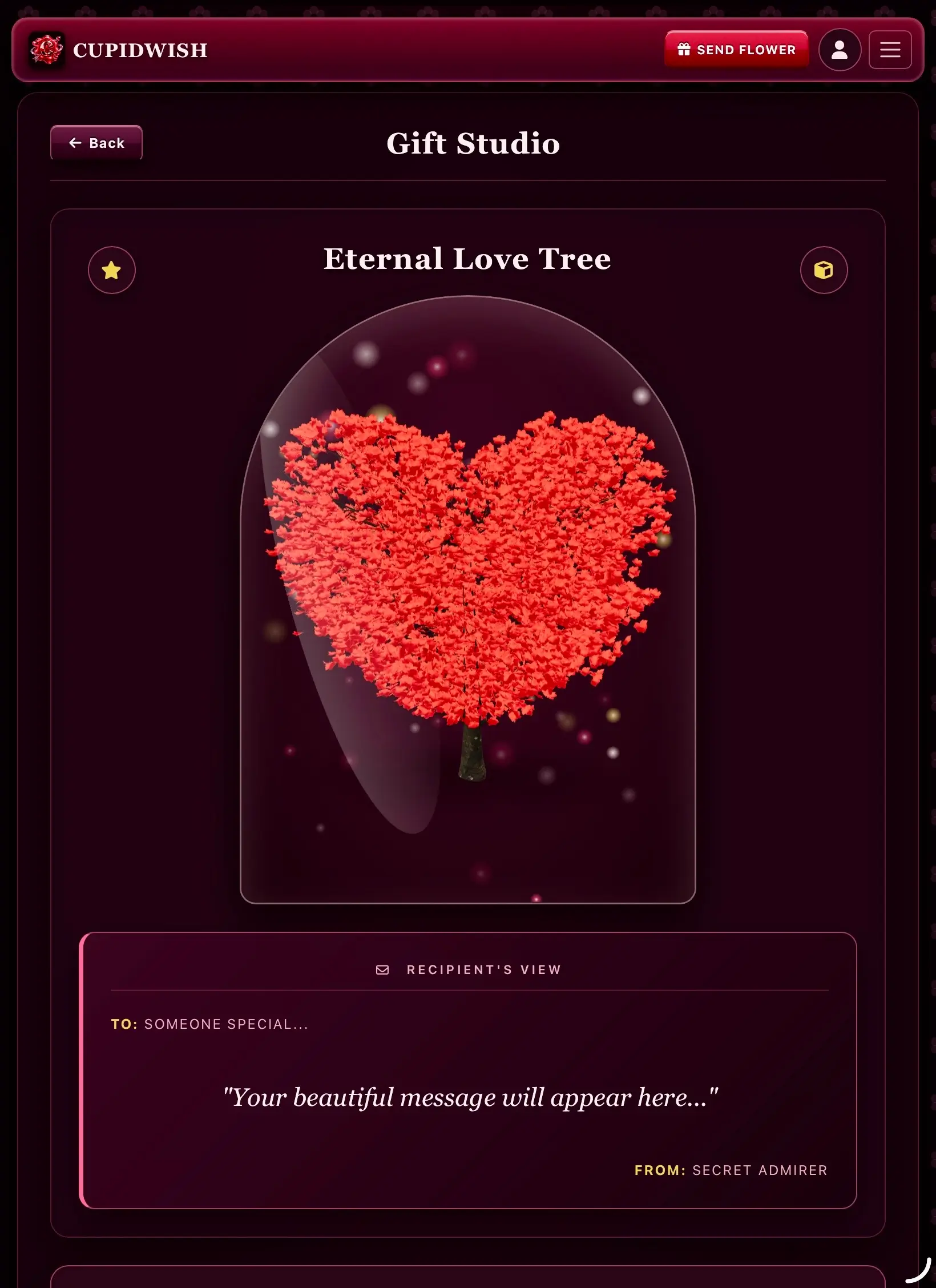 Eternal Love Tree 3D heart-shaped tree gift for wedding anniversaries, Mother's Day, and 50th birthday gift ideas
